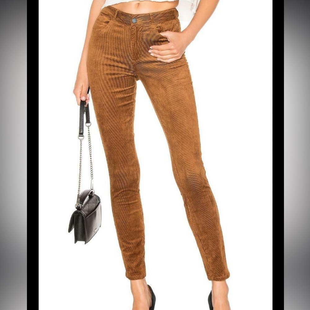 Paige hoxton jeans corduroy brown -hemmed short
